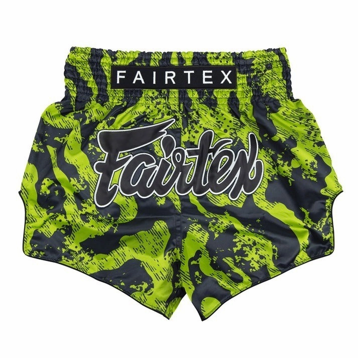 Fairtex Raptor Muay Thai Shorts BS1955 Green Running Shorts