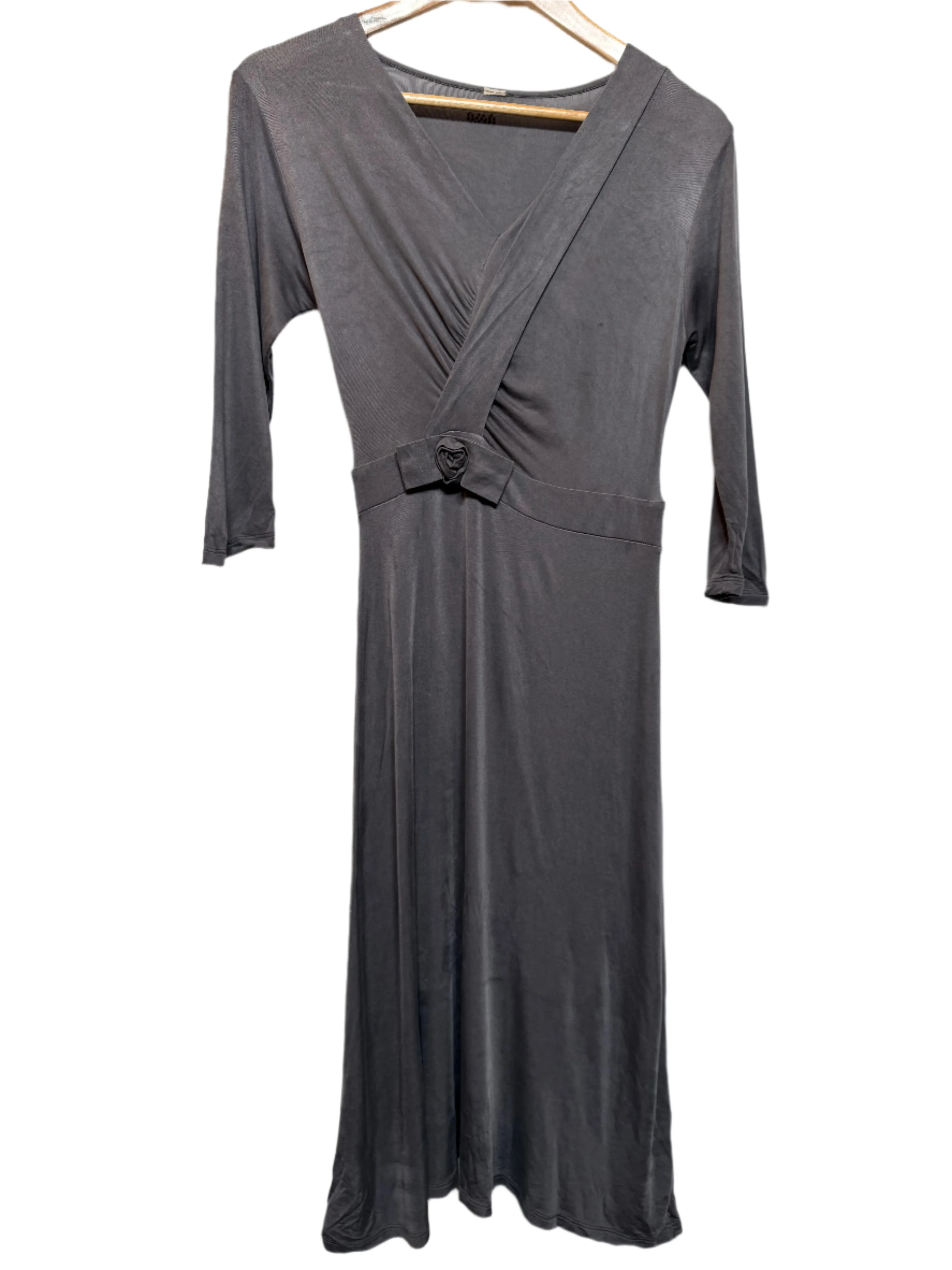 Sleek Wear Lined interior Grey Evening Dress (Size XS)