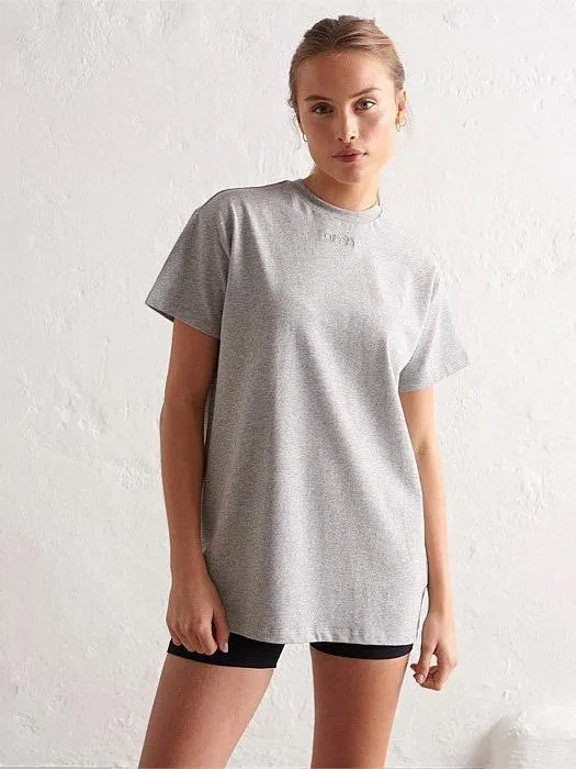 Running Speed Active Comfort Grey Melange Boyfriend T-Shirt