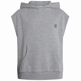 Soft Inner Lining Fray Resistant Trim GRUNT Light Grey Melange Lorenzo Sweat Vest