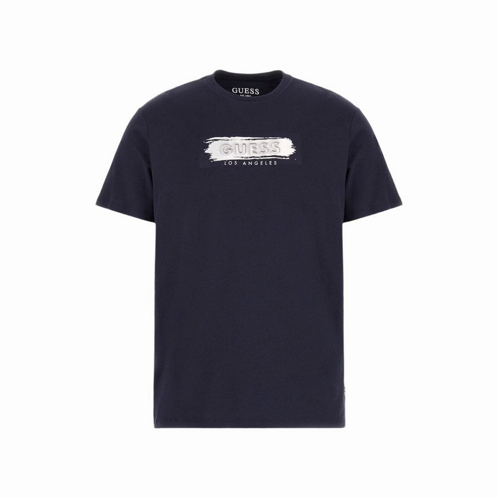 Guess Metallic Deboss Logo T-Shirt Men Fashion Top