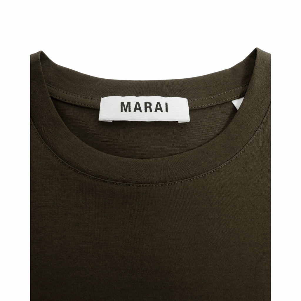 Layering Essential Marai Mercerised Ripple Print T-Shirt Men