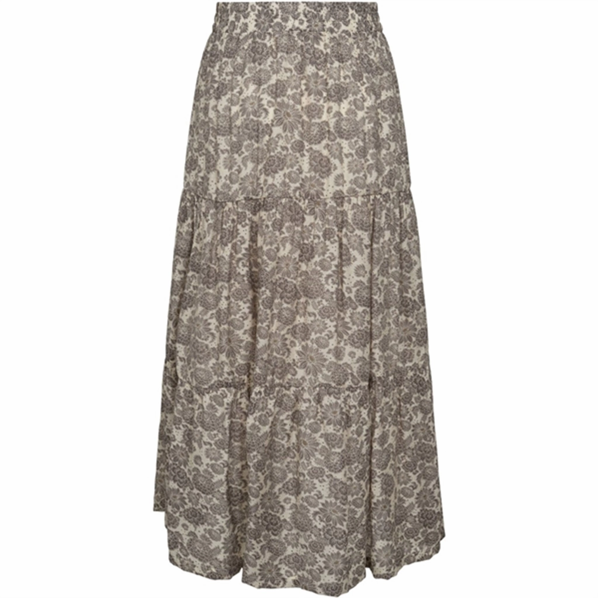 Sofie Schnoor Grey Skirt Detachable Tie Shirred Back