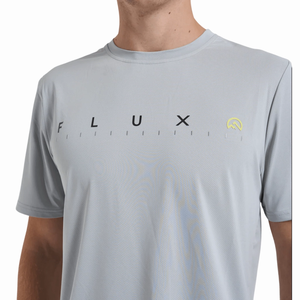 Perfect for Any Outfit Sleek Layer Flux Graphic Logo T-Shirt Men