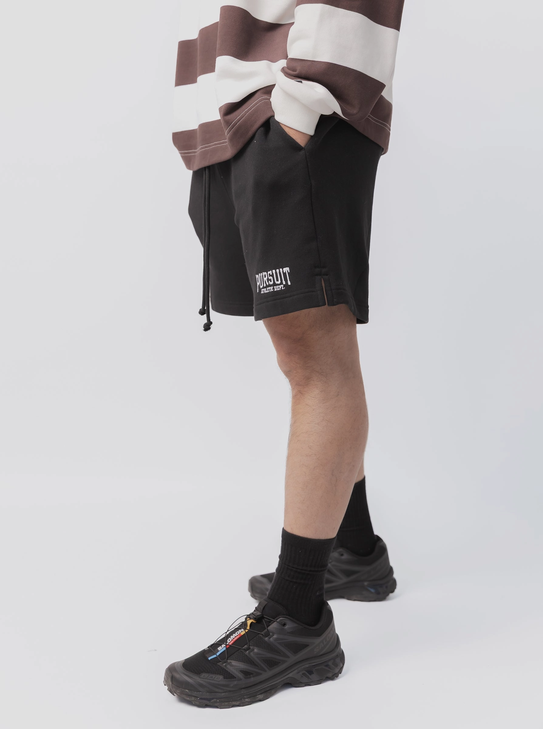 Tear Resistant Weave Functional Design Happiness Short in Court Black