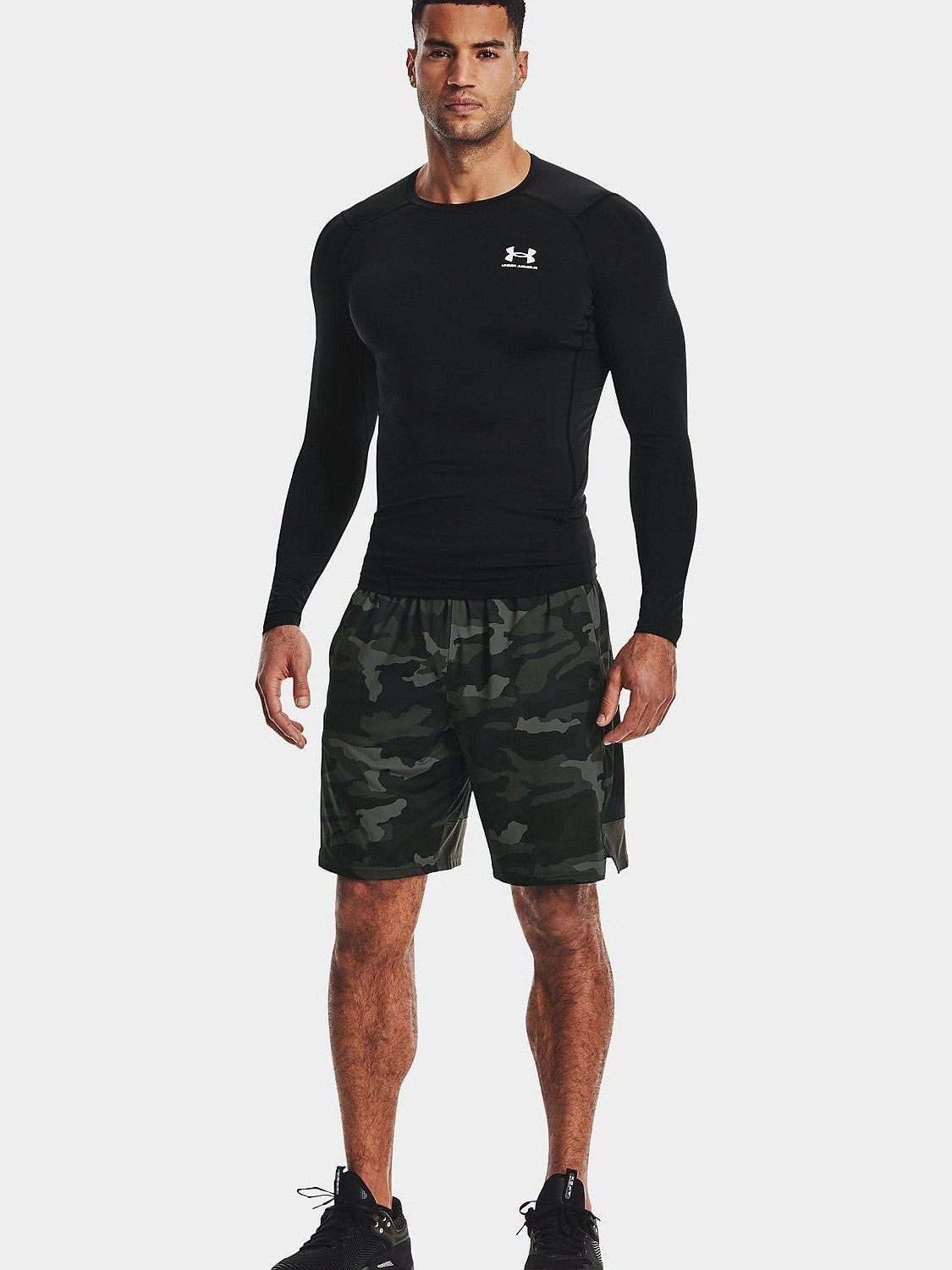 HeatGear Armour Long Sleeve Top Wide Neck Opening Light Wear