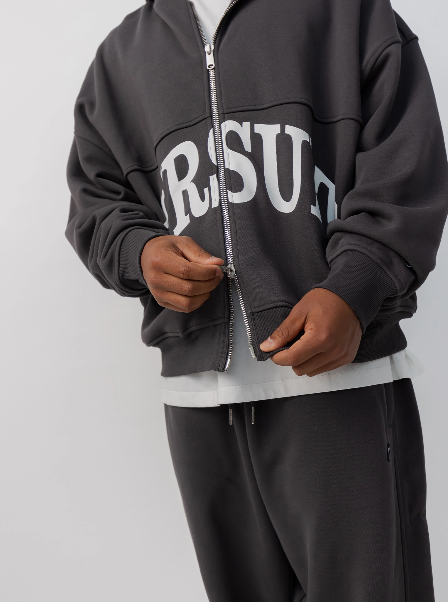 earthy tone Odor Resistant Coating Heavyweight Zip Up