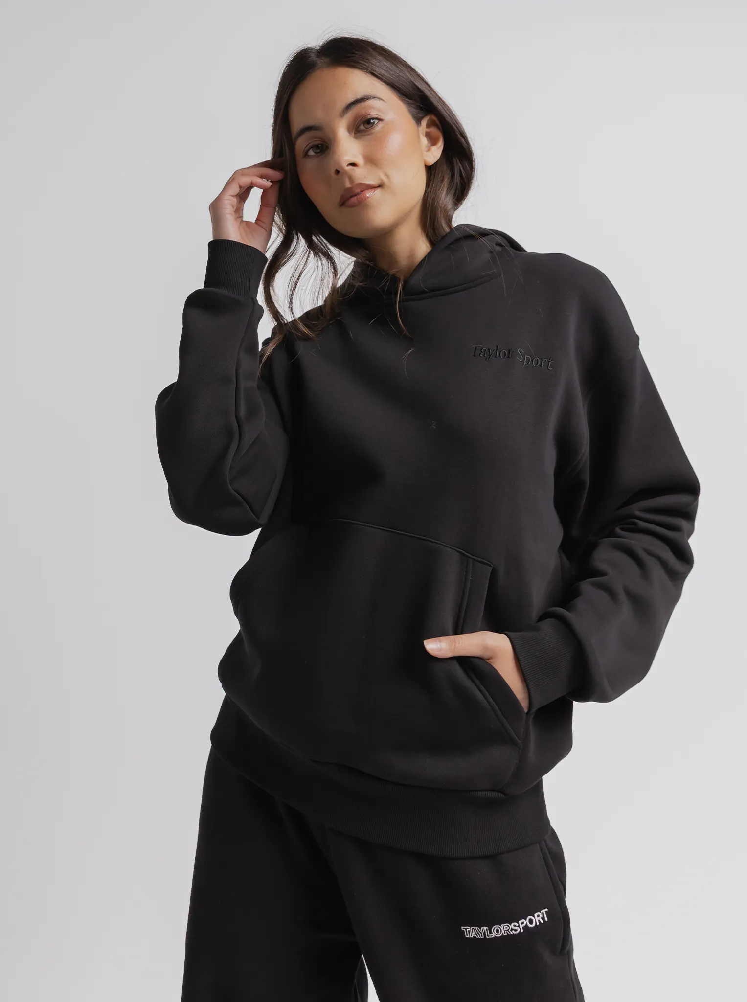 Heritage Hoodie in Black Bandicoot like university look