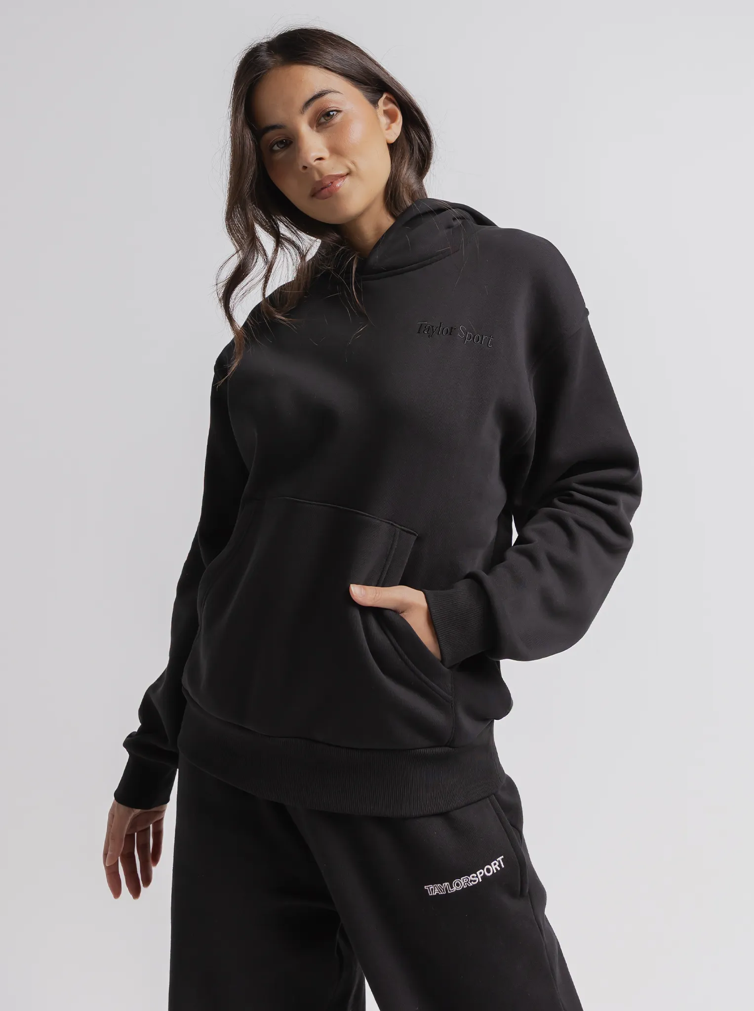 Heritage Hoodie in Black Tassel Details