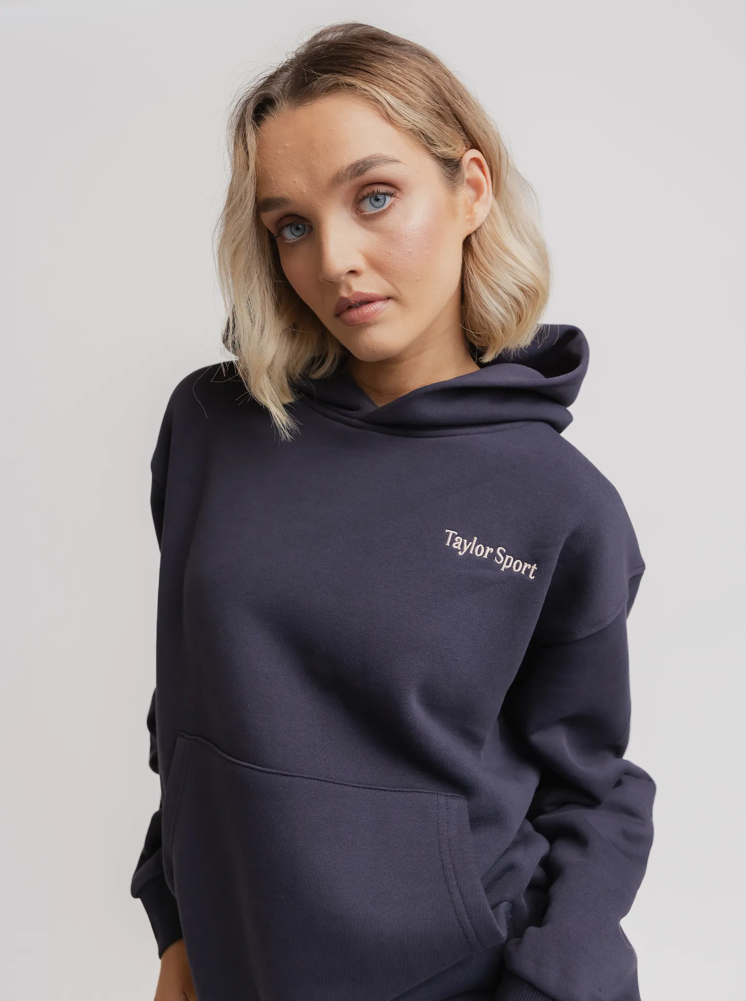 Heritage Hoodie in Midnight Modern Apparel Kangaroo Pocket