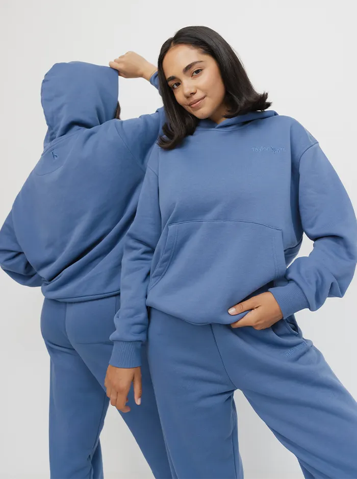 Heritage Hoodie In River Vintage Appeal Everyday apparel