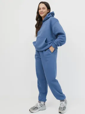 Two Way Zipper Heritage Hoodie In River