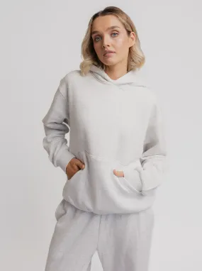 Armadillo like Cozy Inner Layer Heritage Hoodie In Snow Marle