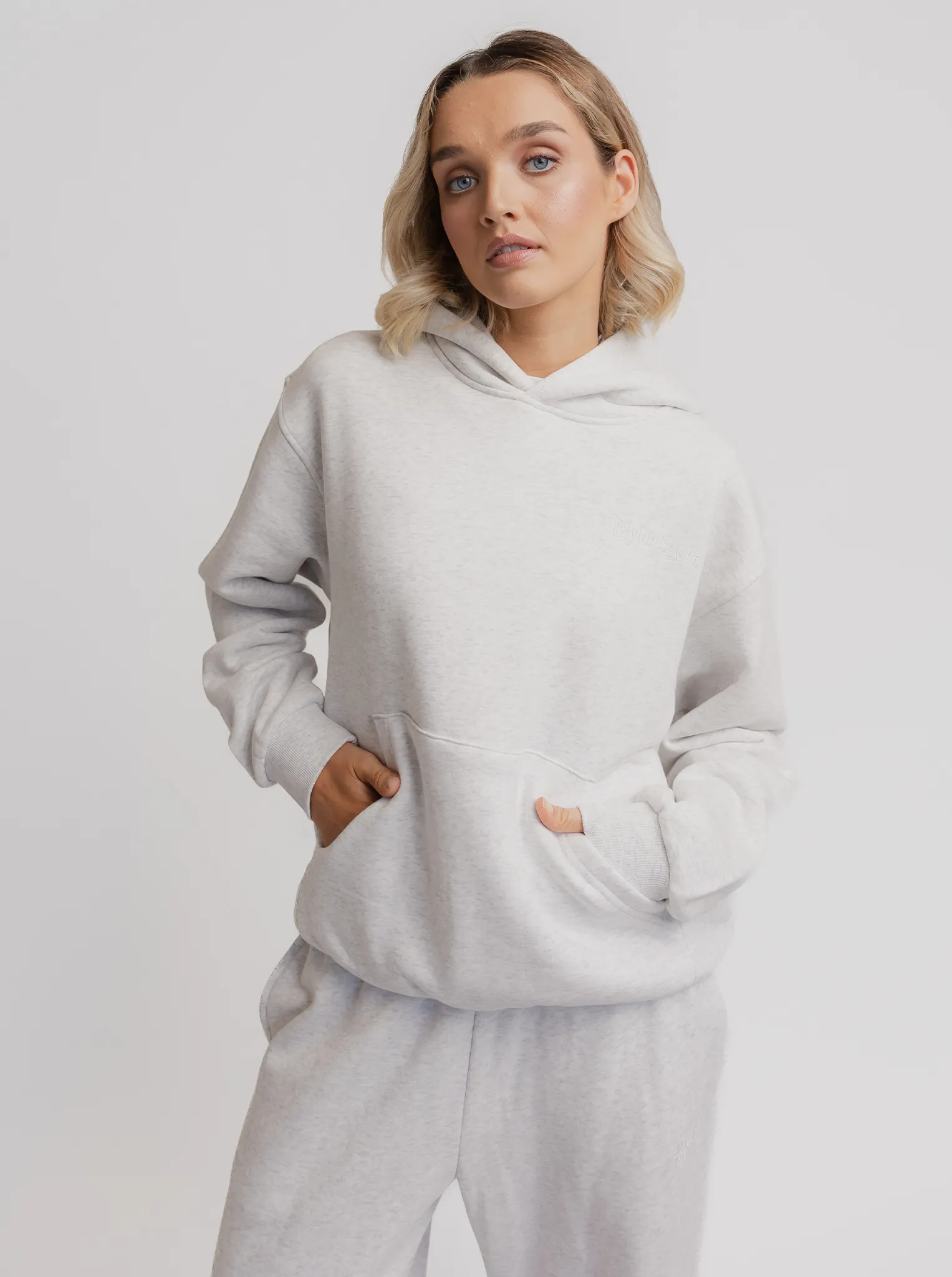 Armadillo like Cozy Inner Layer Heritage Hoodie In Snow Marle