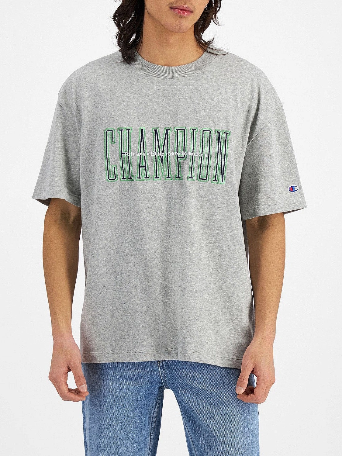 Heritage 90s Logo Tee Autumn Wear Boat Neck