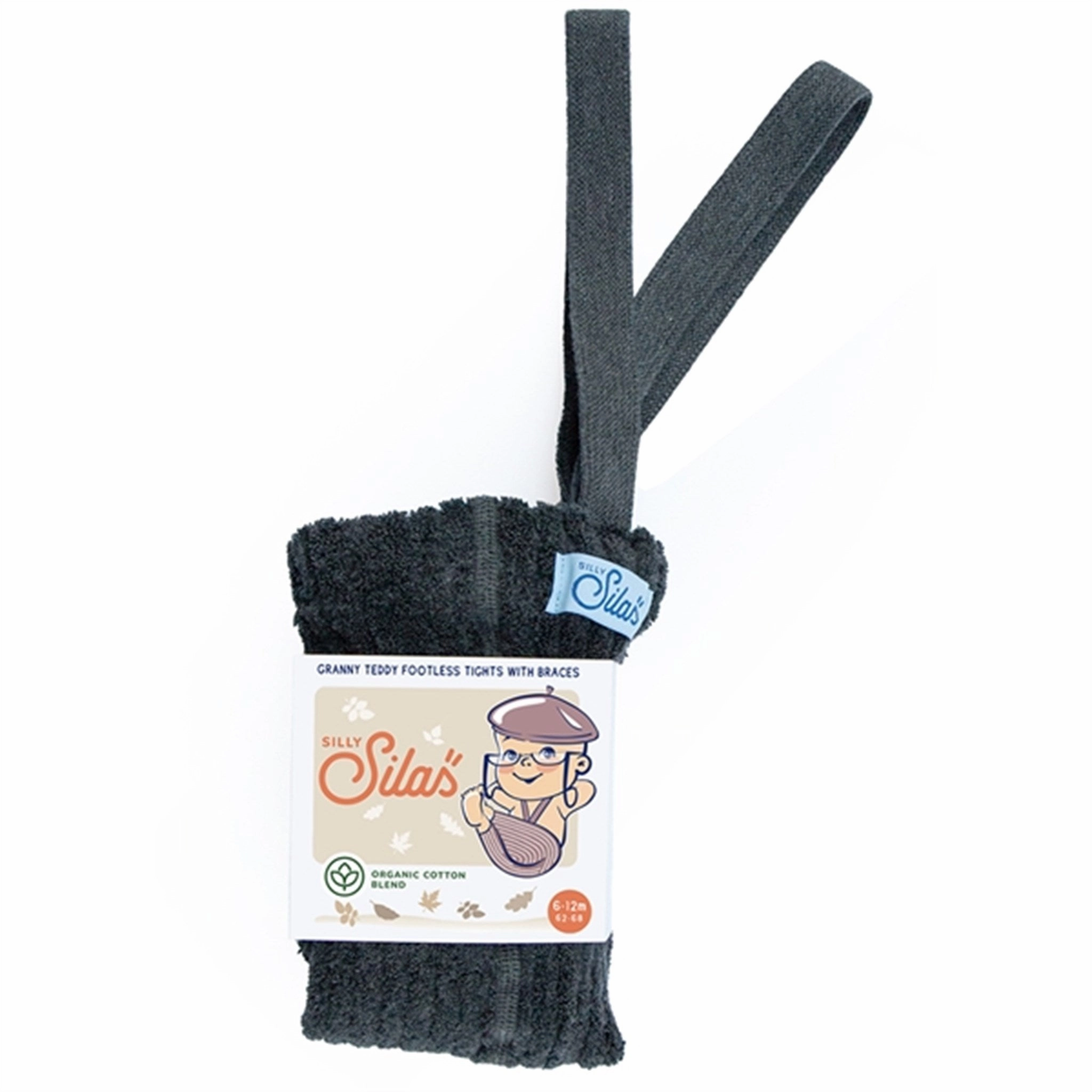 For Adults City Walk Thermal Warm Home Lounge Silly Silas Granny Teddy Footless Dark Grey Blend