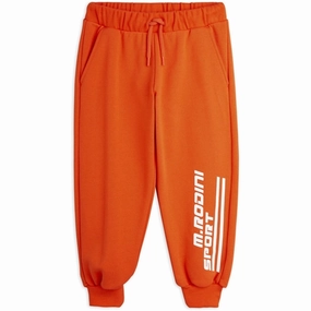 Mini Rodini Red M Rodini Sport Sp Sweatpants Durable Wear Dynamic Tension Control