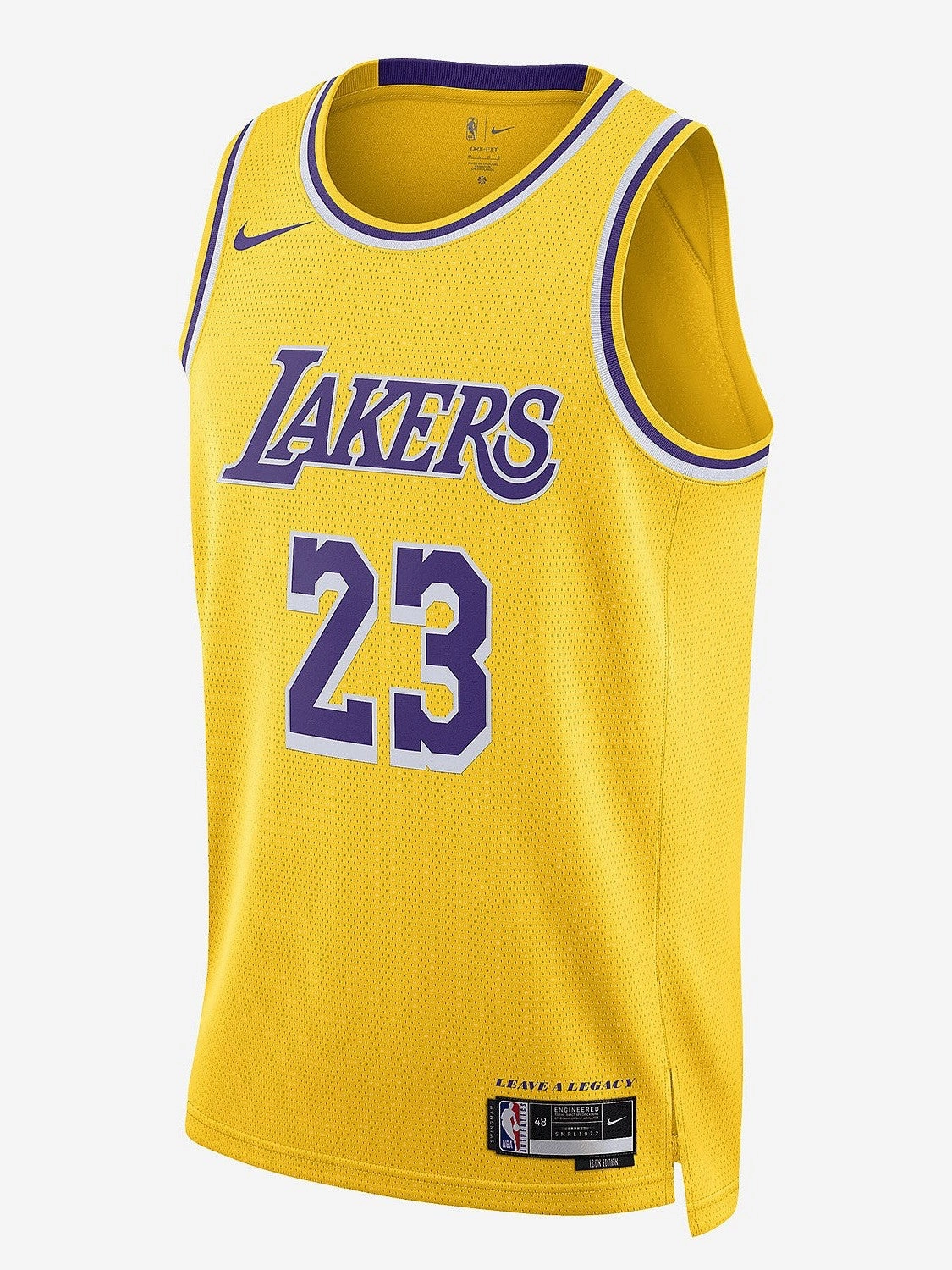 NBA Los Angeles Lakers LeBron James #23 Icon Edition Swingman Jersey Modern Simplicity