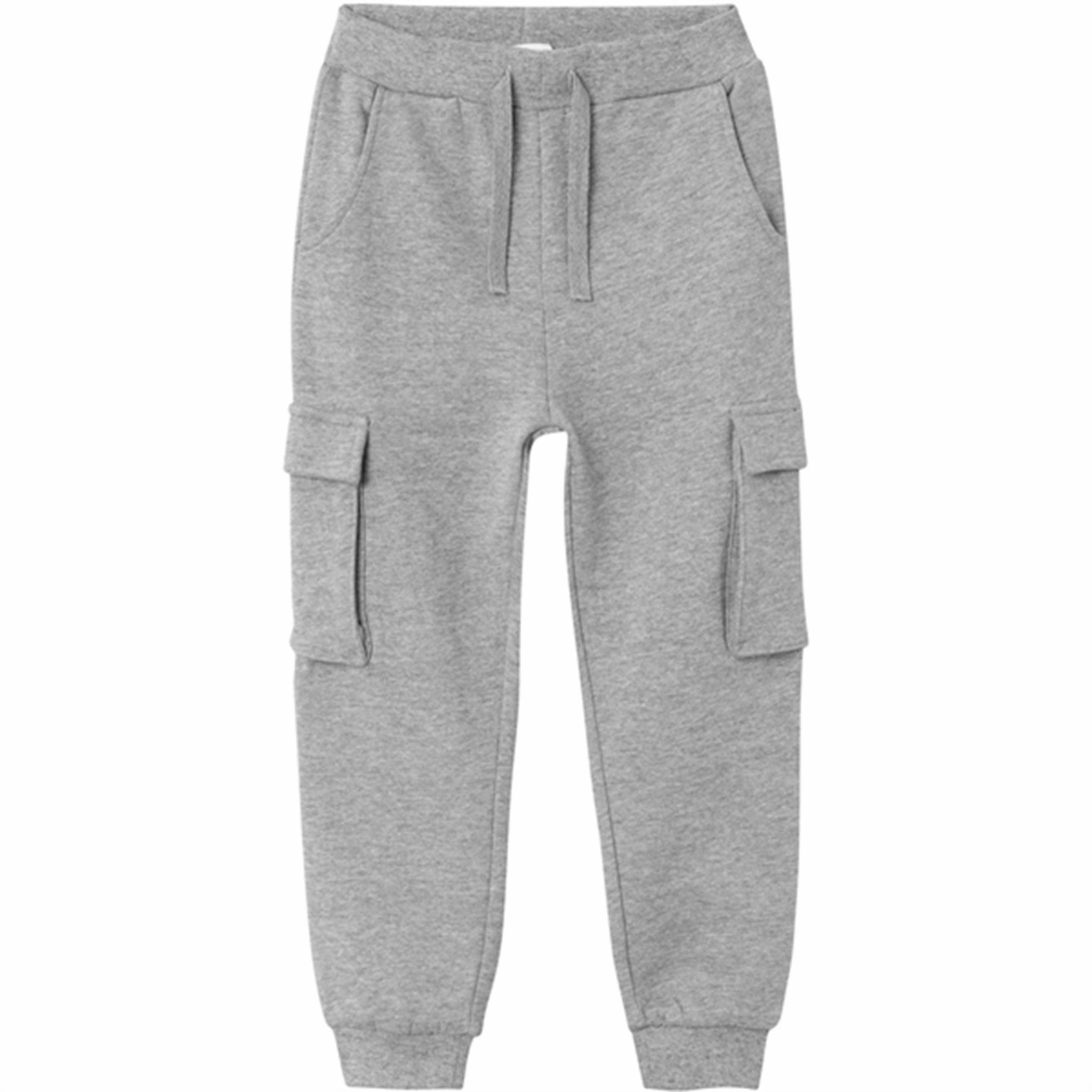 Name it Grey Melange Rafael Sweatpants DoubleLayered Elastication AbrasionResistant Design