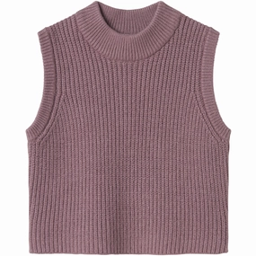 Name It Elderberry Billie Knit Vest Slim Fit Silhouette