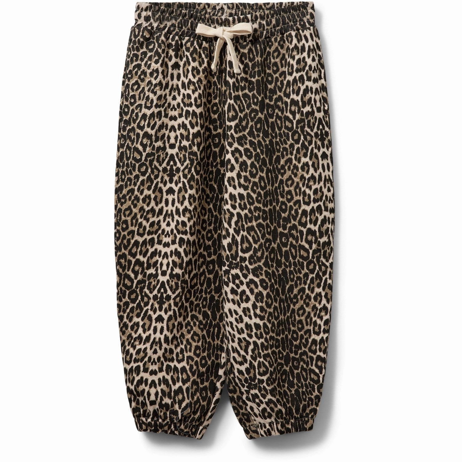 Sofie Schnoor Light Brown Leopard Sweatpants 4Way Stretch Fabric Responsive Cushioning System