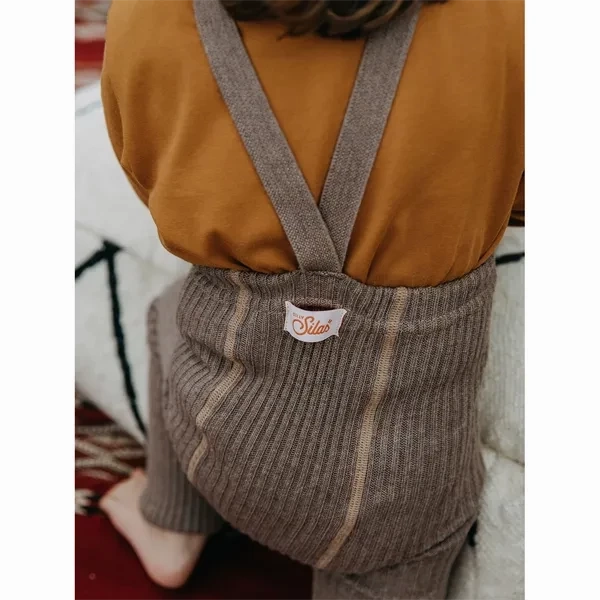 Silly Silas Hippy Footless Tights Cocoa Blend Winter Sports Rib Knit