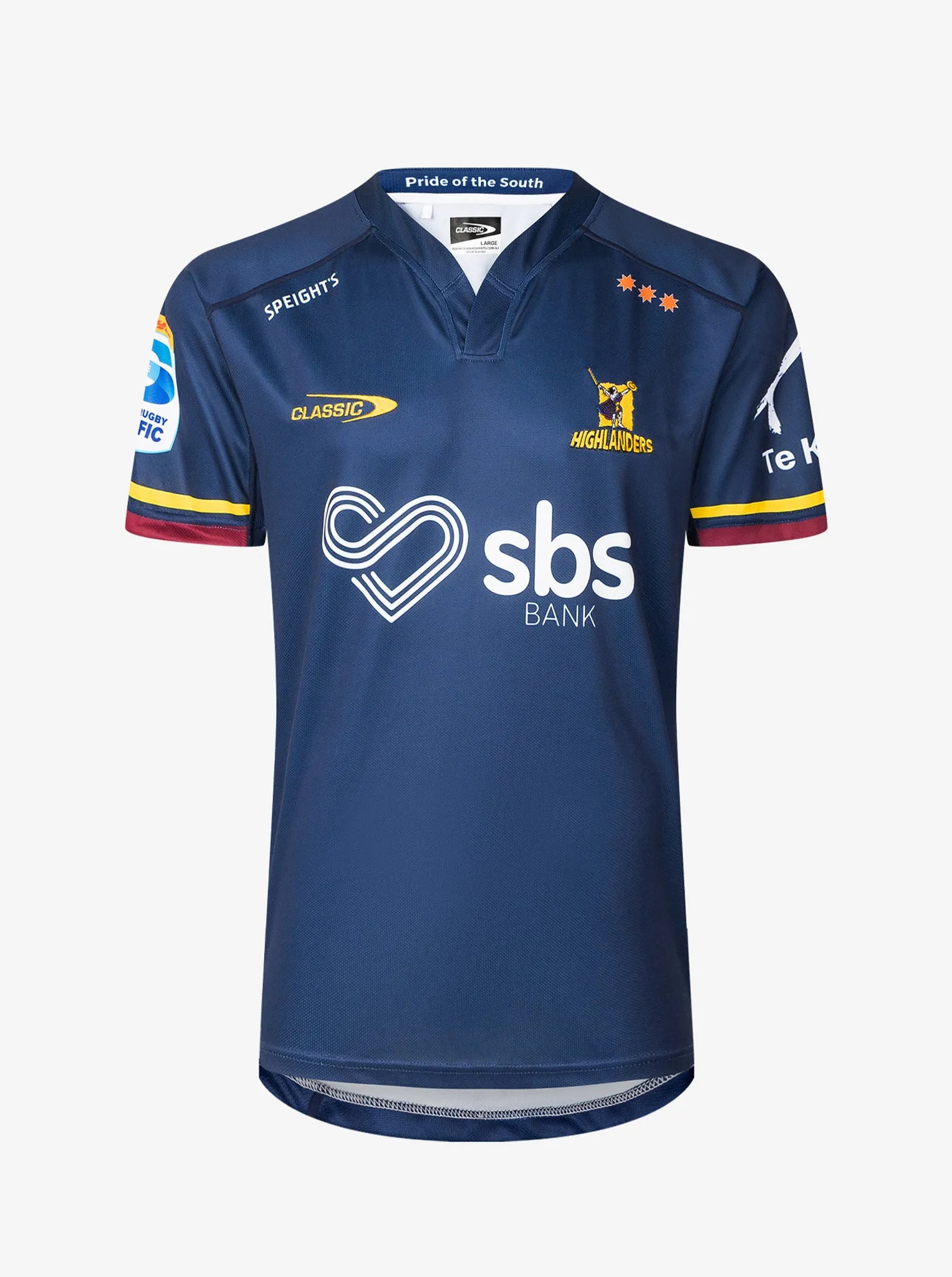 Highlanders Home Jersey Mens High Stretch Recovery Multi Panel Design