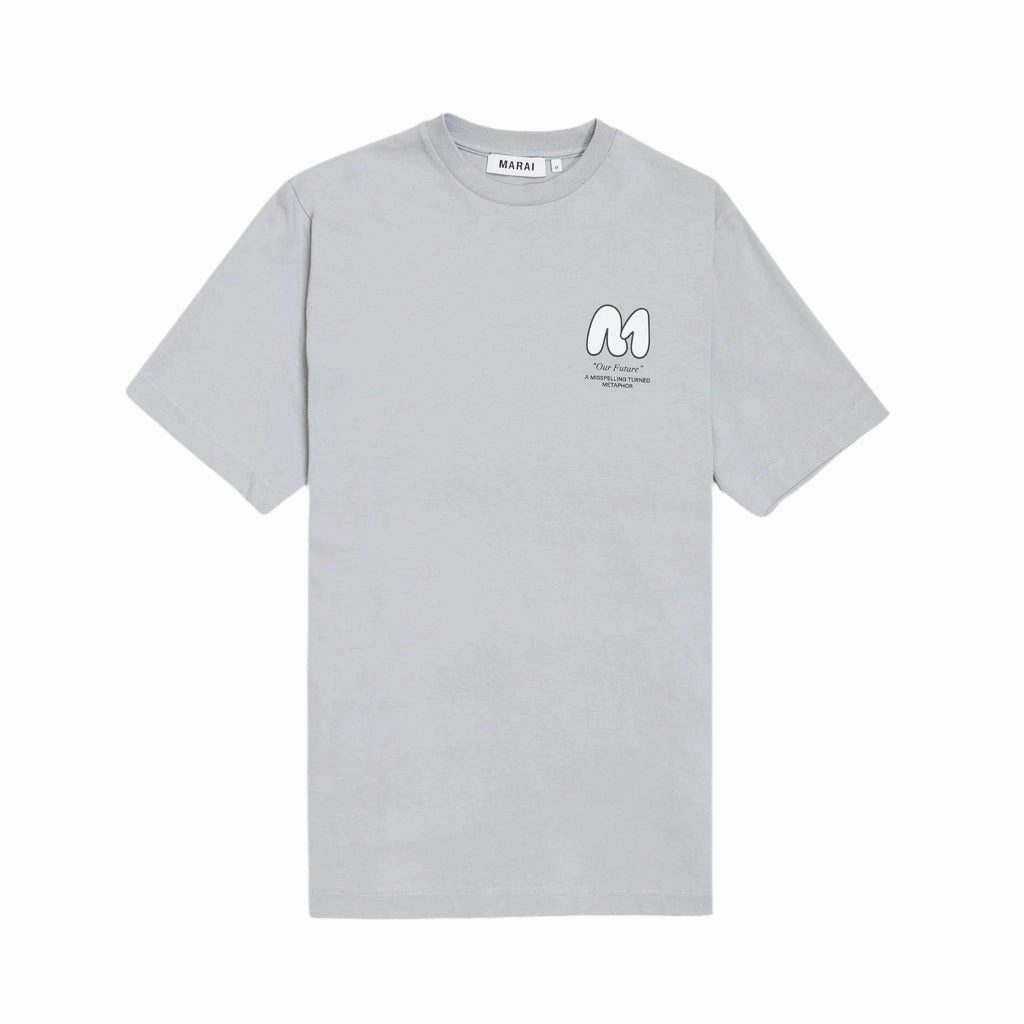 Fashion Forward Solid color purity Marai Bubble Print T-Shirt Men