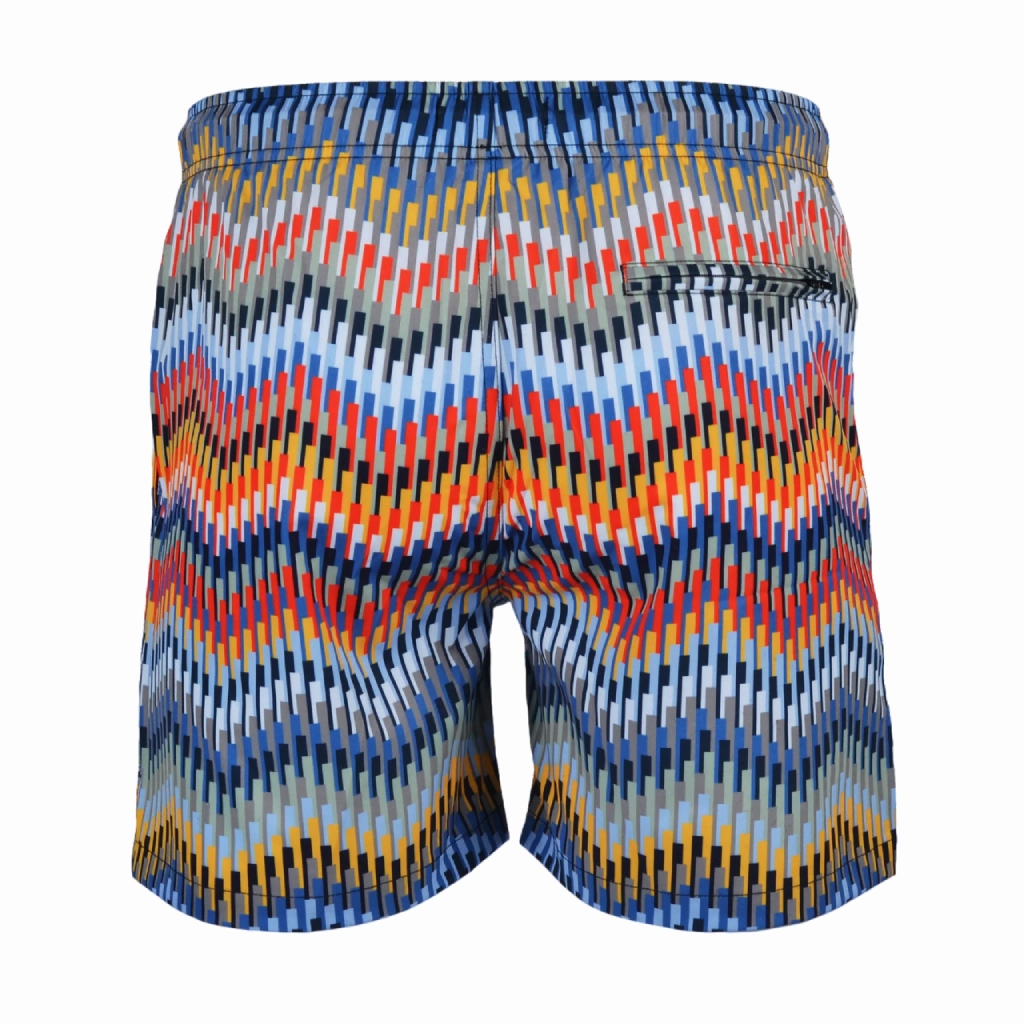 Non Binding Leg Openings Moda Bandidos Line Zig Swim Short Men