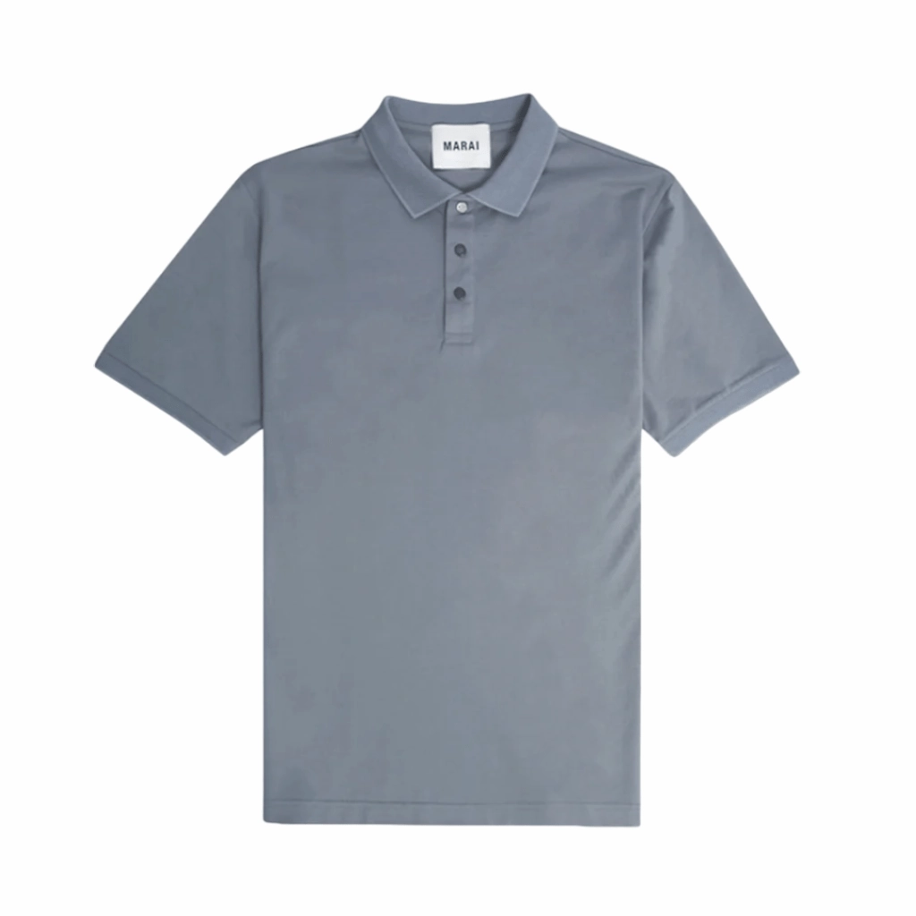 Marai Pique SS Polo Men Laser Cut Edges Modern Twist