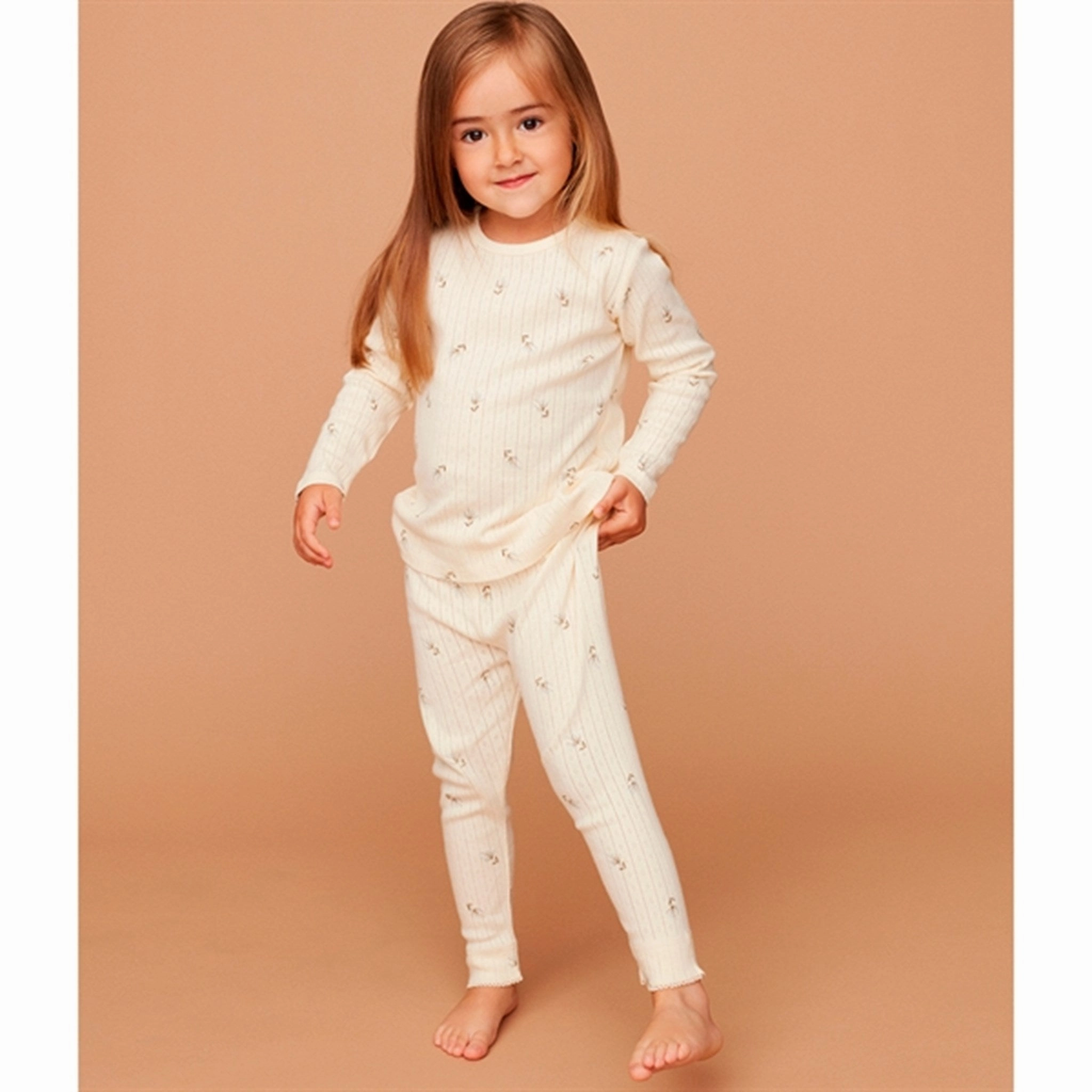 Sofie Schnoor Antique White Leggings Double Layer Budget Friendly Non Restrictive