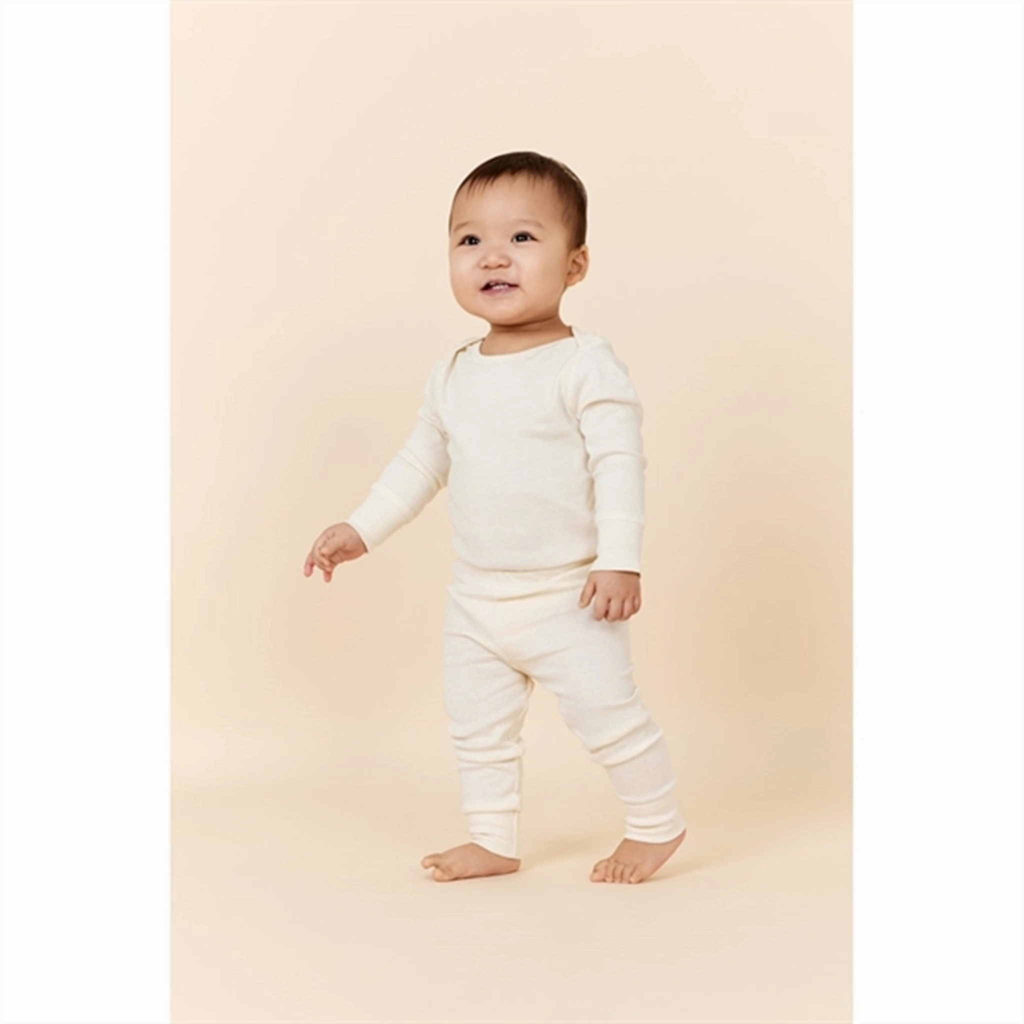 Copenhagen Colors Cream Melange Leggings Outdoor Lover High Waist Comfort Fit