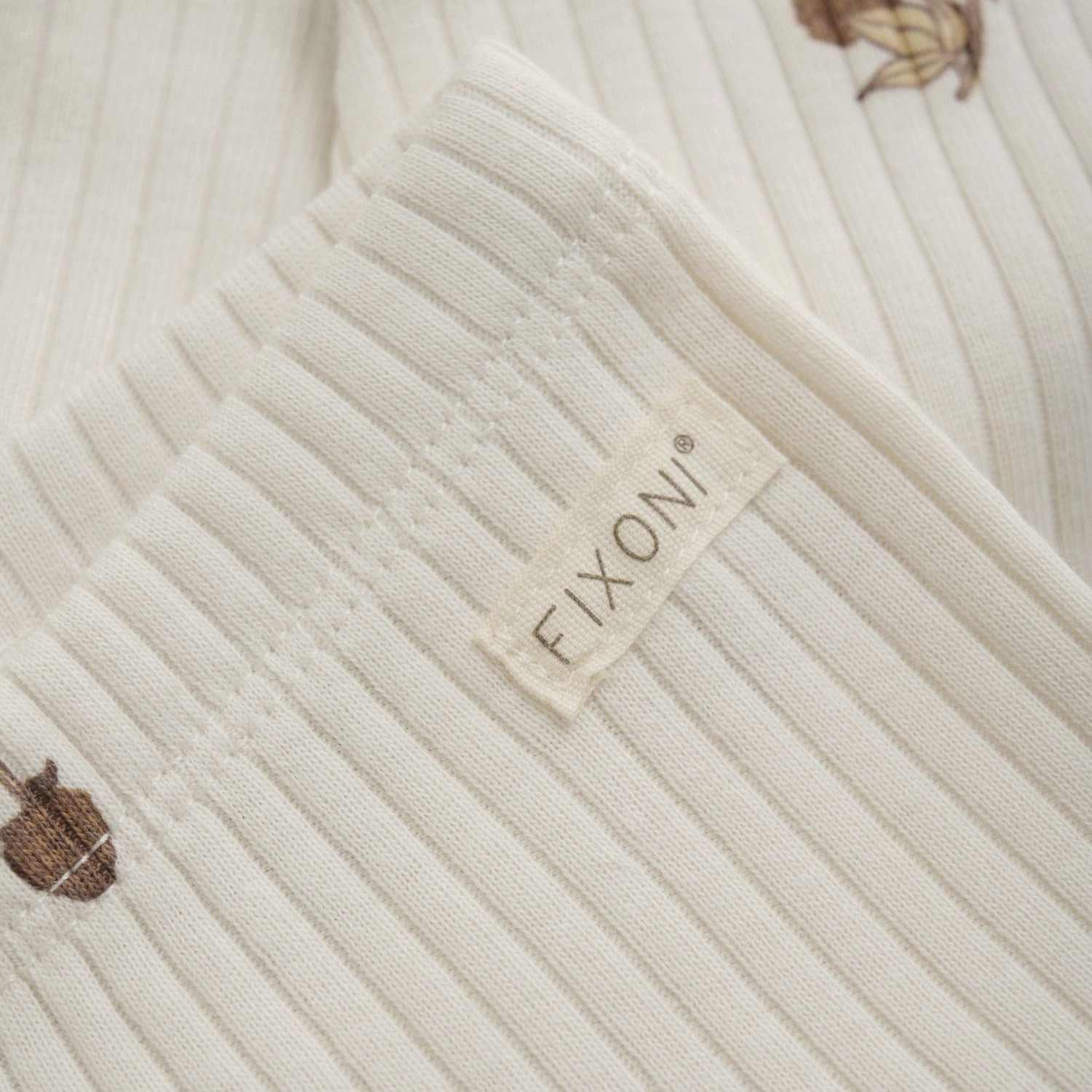 FIXONI Eggnog Leggings Rib Move Fast Breathable Waist