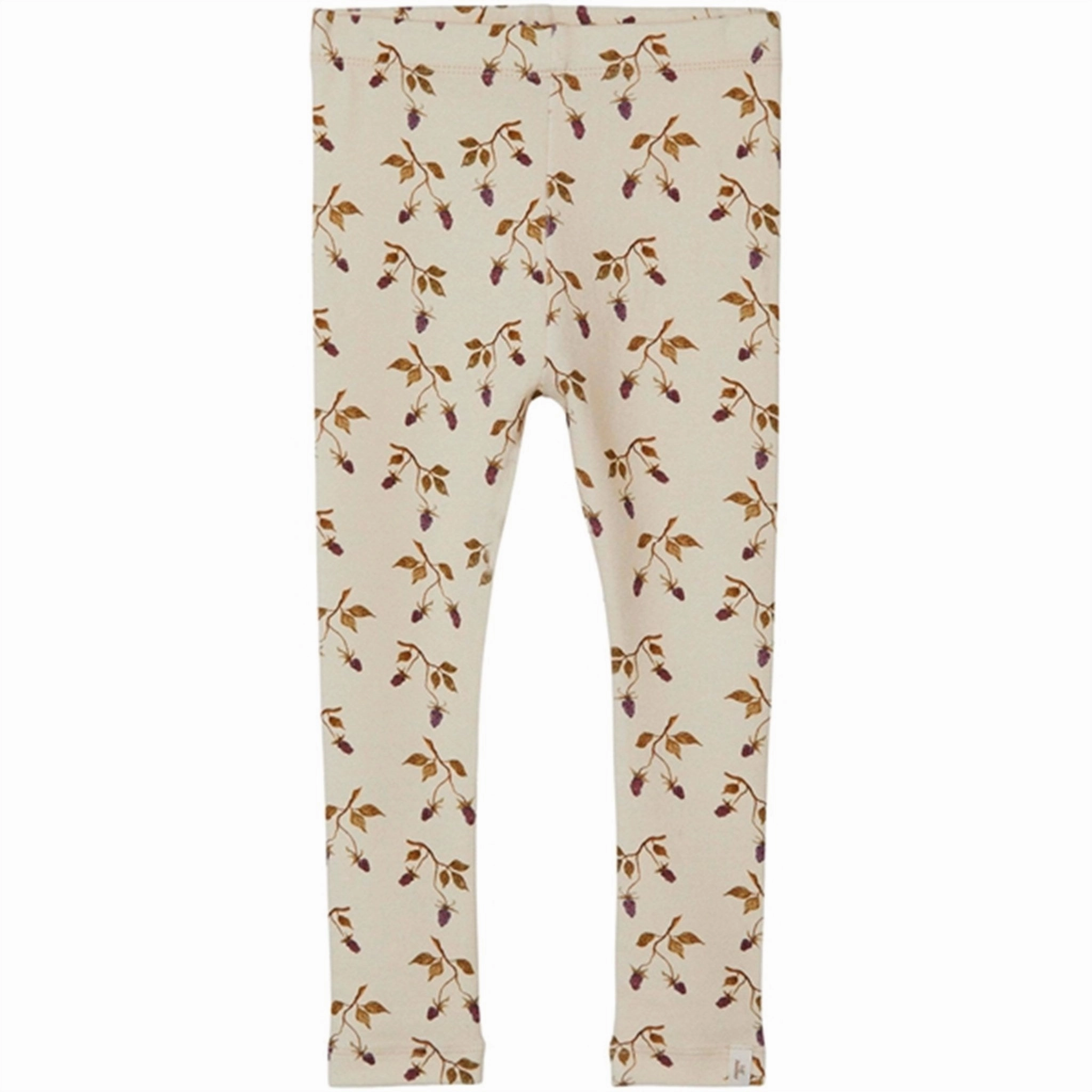 Lil'Atelier Turtledove/Berry Gaya Slim Leggings Body Hugging Fit Soft Touch Travel Enthusiast