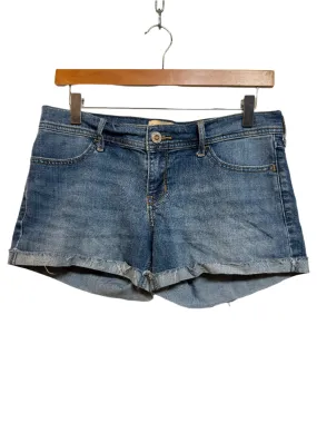 Hollister Denim Midi Shorts (Size L) Side Pockets baseball uniform