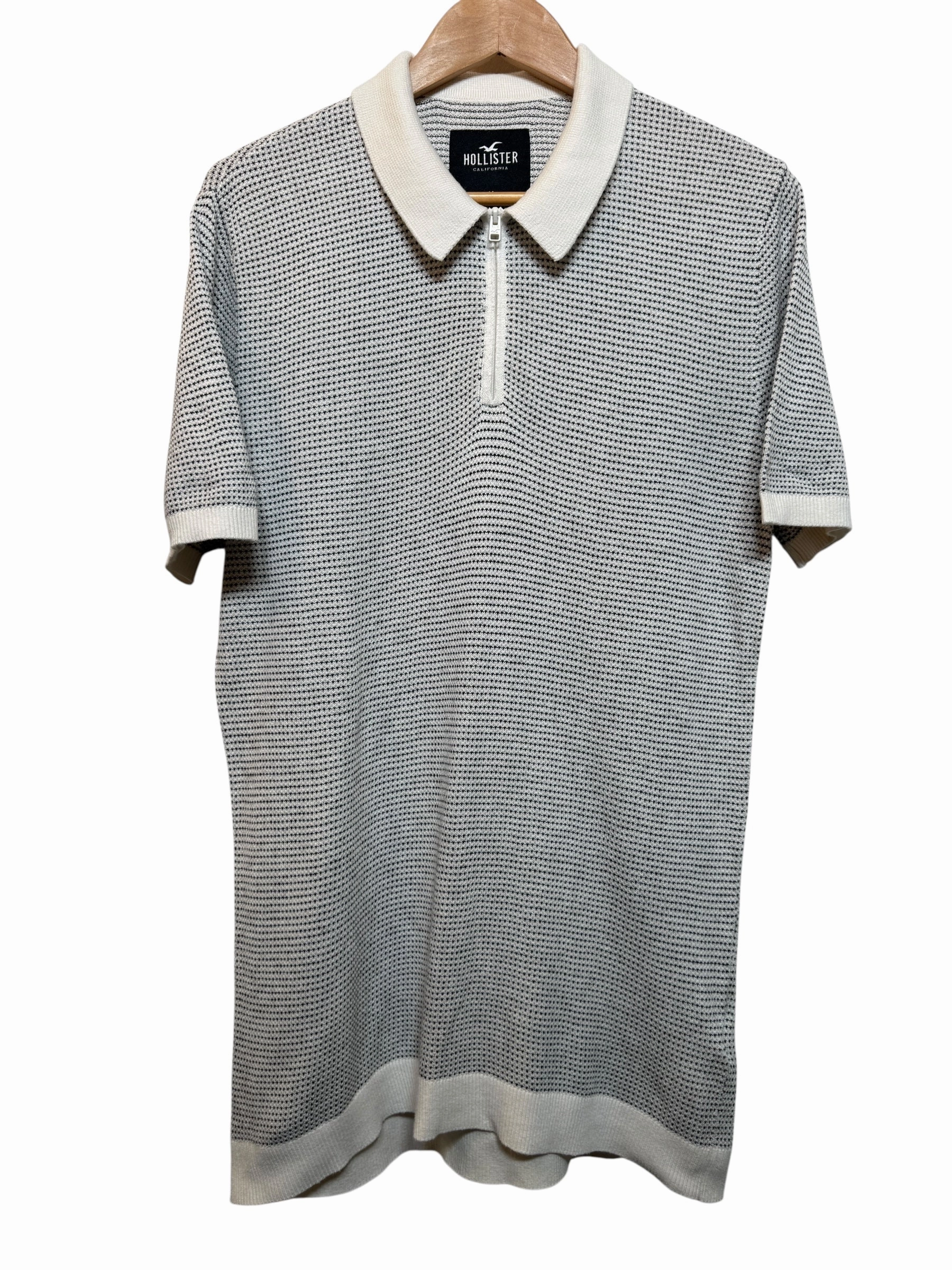 Hollister mens Grey Polo Top (Size M) Job Interview Picnic