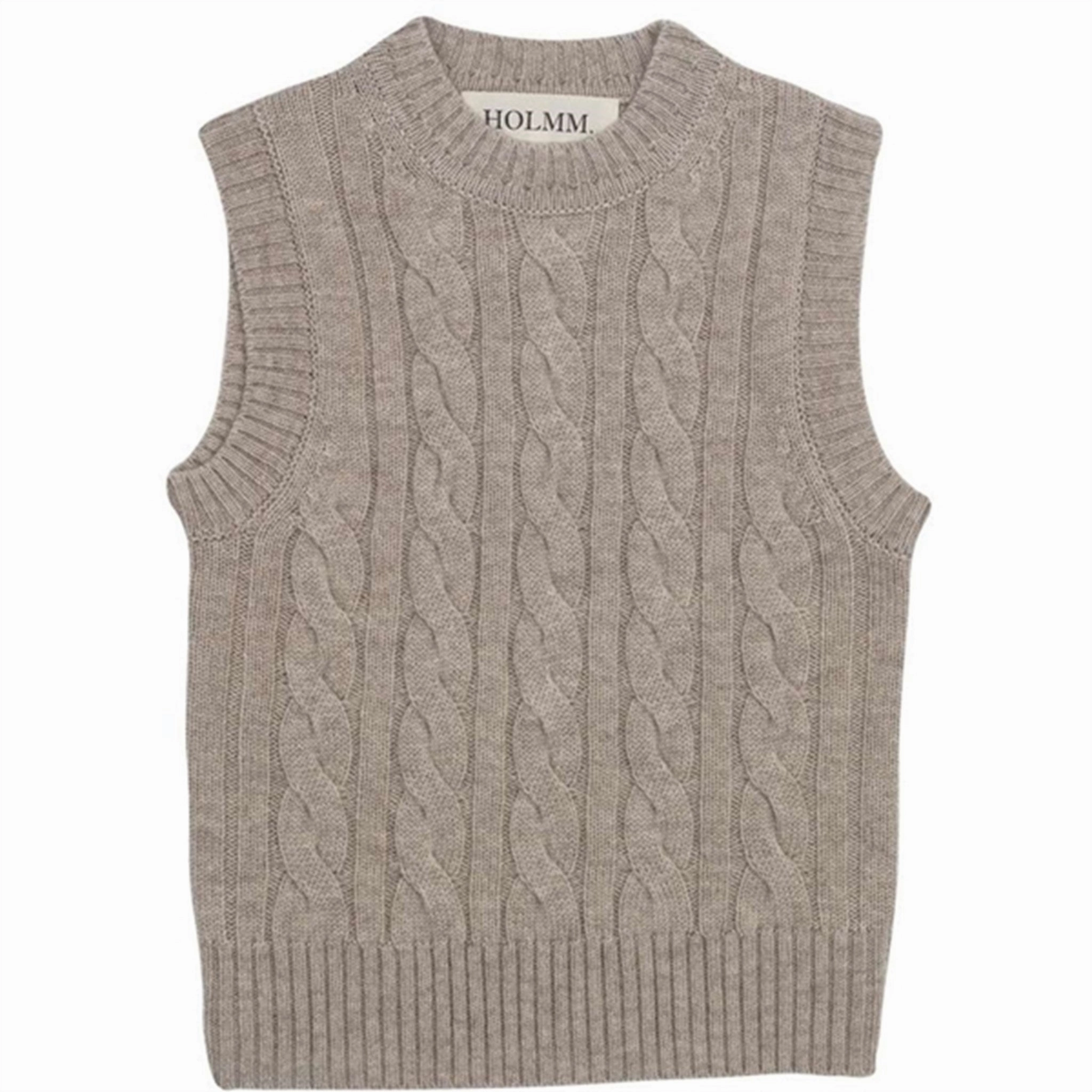 HOLMM Millet Meri Wool Knit Vest made in China Flexible Stretch Panels