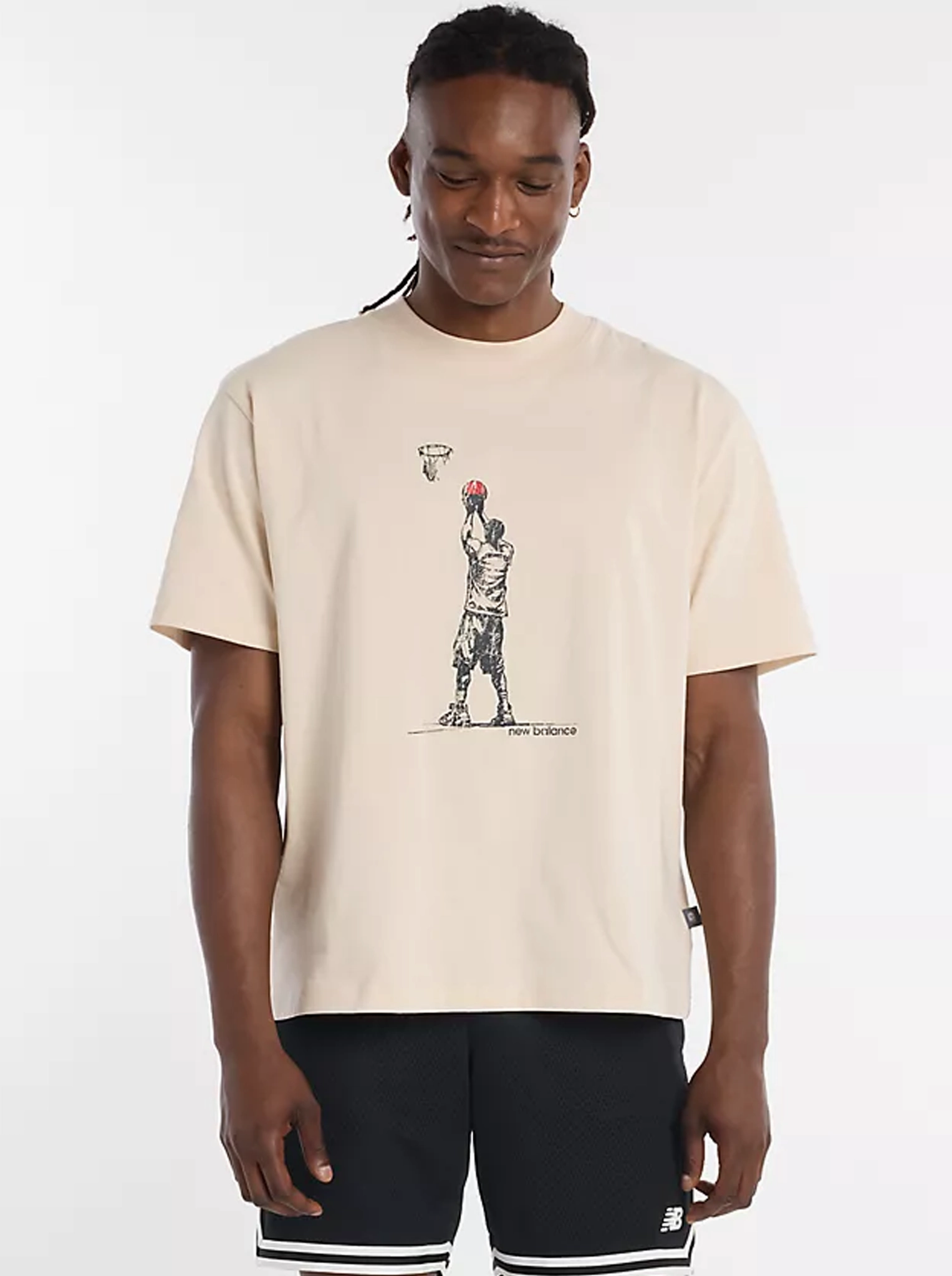 Summer Wear Classic Outfit Style Hoops Player Graphic T-Shirt