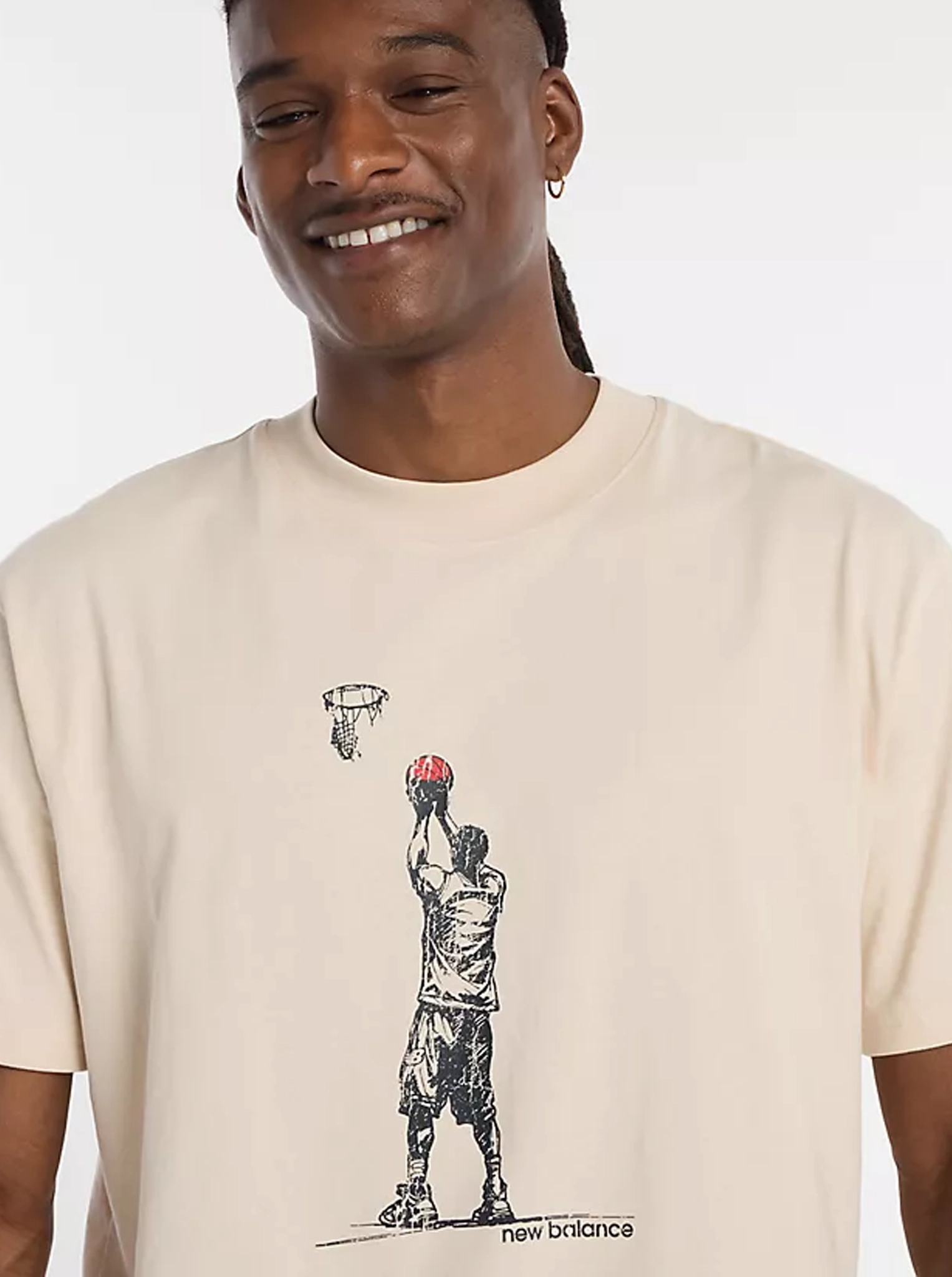 AntiPilling Chic Cut Hoops Player Graphic T-Shirt