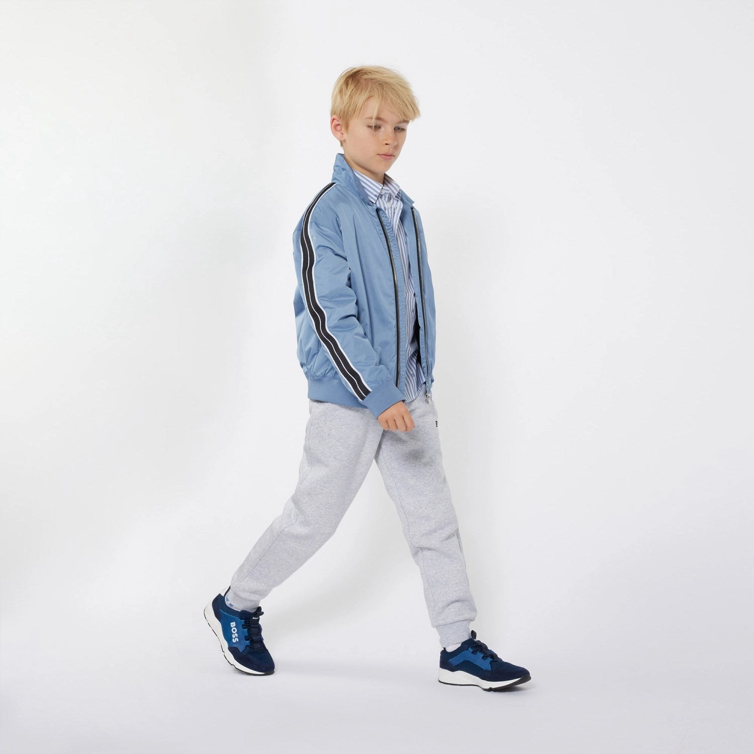 Hugo Boss Chine Grey JAndging Bottoms Hydrophobic WaterResistant Coating Sporty essentials