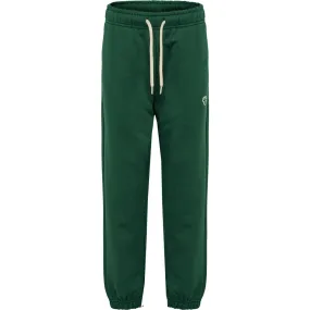 Hummel Dark Green Jr Loose Sweatpants Bee scarf venue Easy to move in