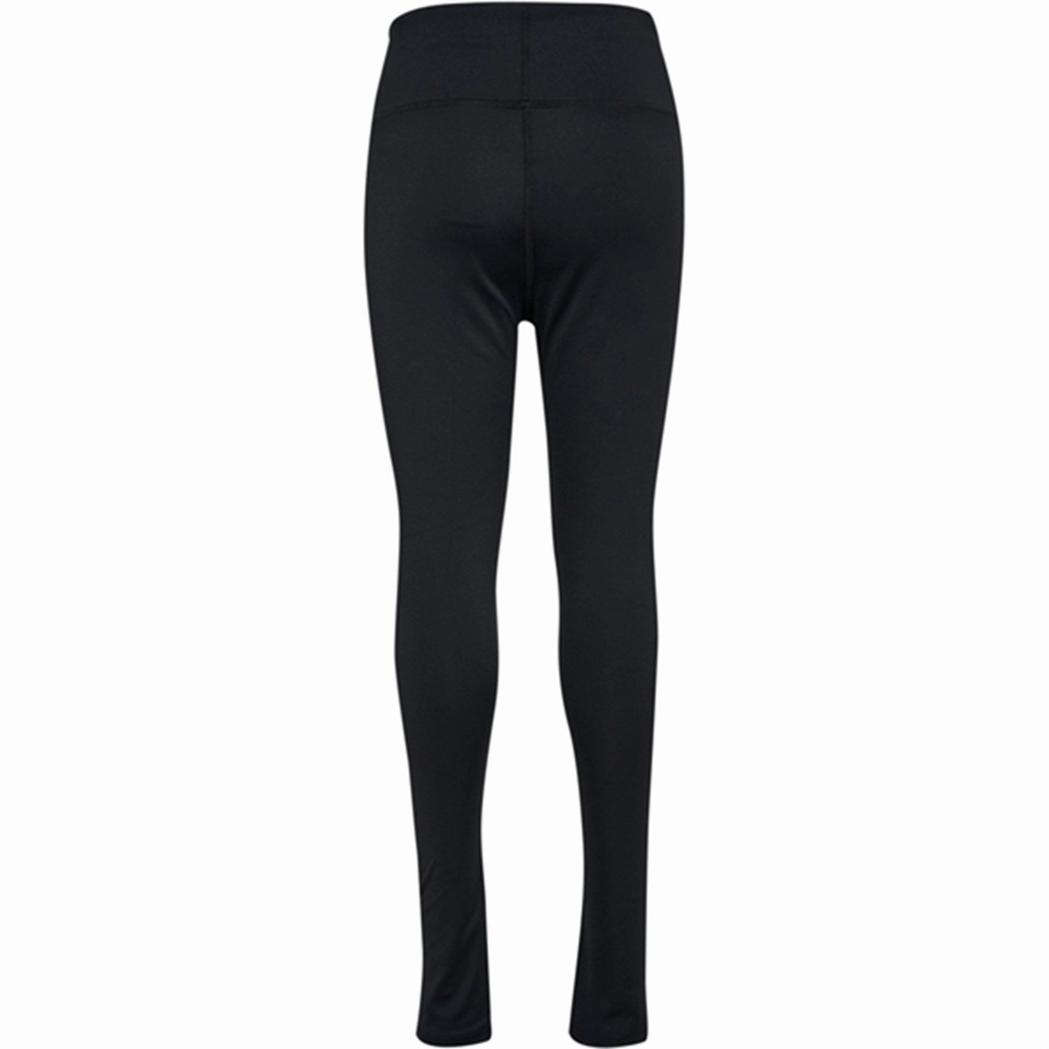 Mesh Panel Casual Wearer Rubberized Waistband Edge Hummel Black Pure Leggings