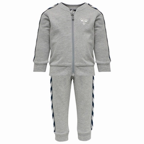 Hummel Grey Melange Bille Tracksuit Lightweight Gear Wrinkle-Free