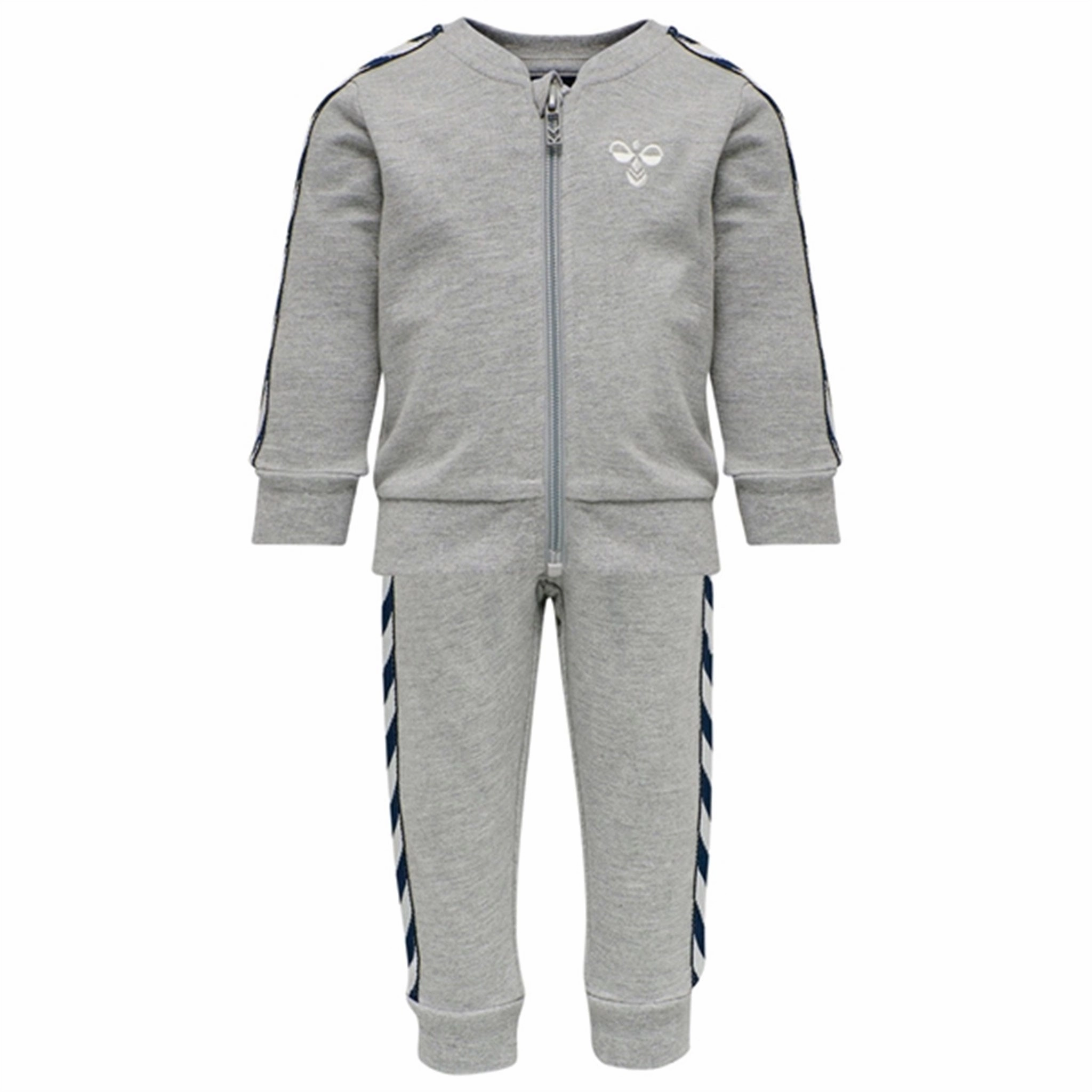 Hummel Grey Melange Bille Tracksuit Lightweight Gear Wrinkle-Free