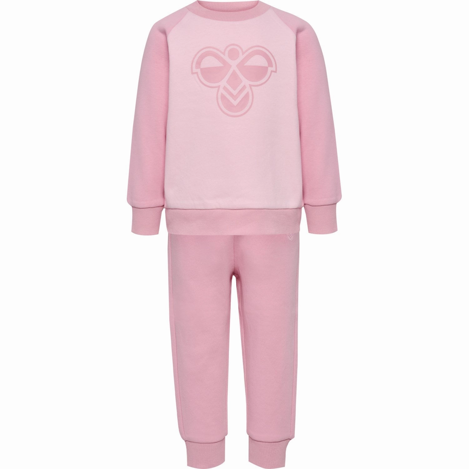 Hummel Pink Nectar Mini Reg Bumble Sweat Set throwback