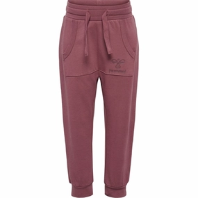 Hummel Rose Brown Futte Pants print