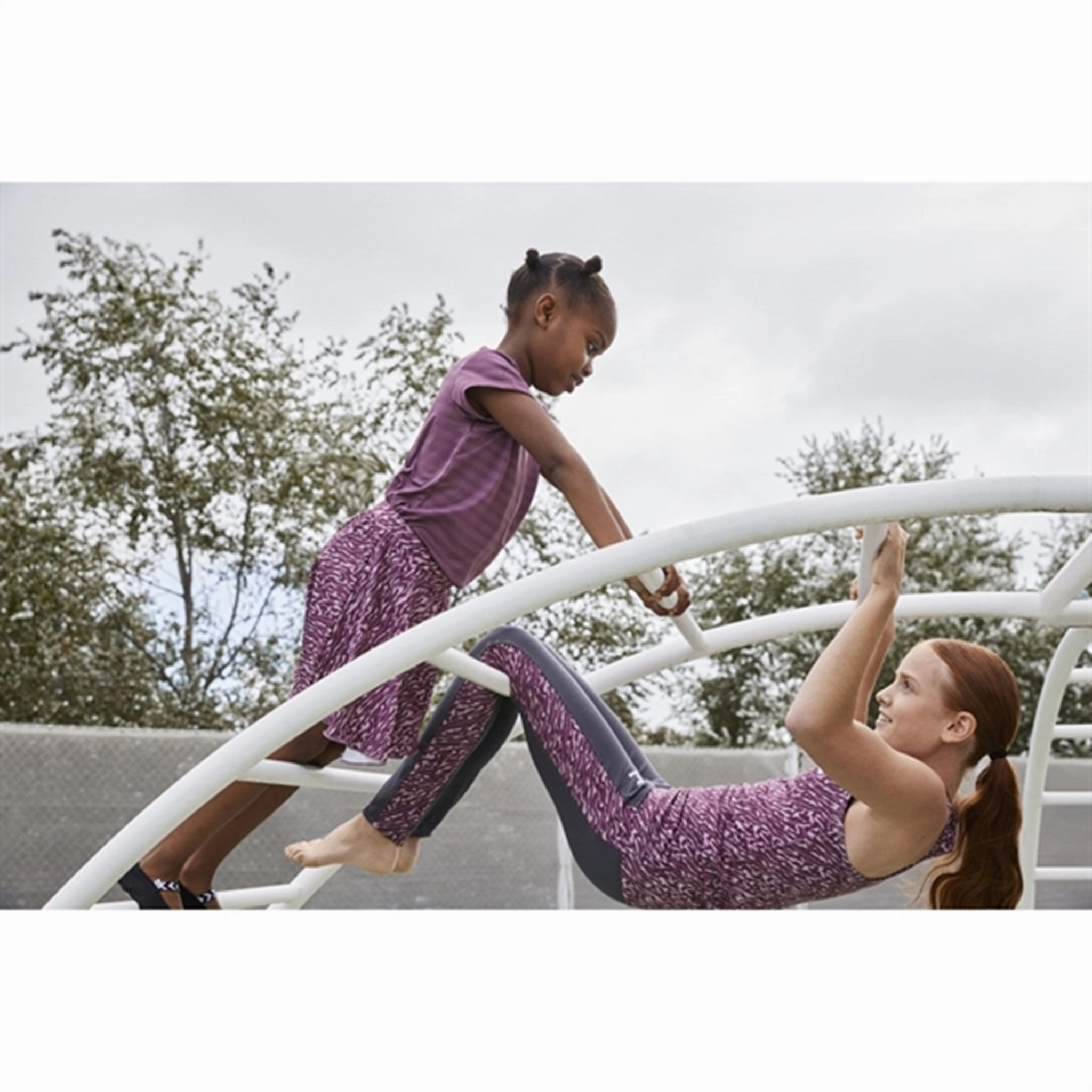 Hummel Rose Brown Sanne Leggings Smooth Compression Dance Practice Petite Size