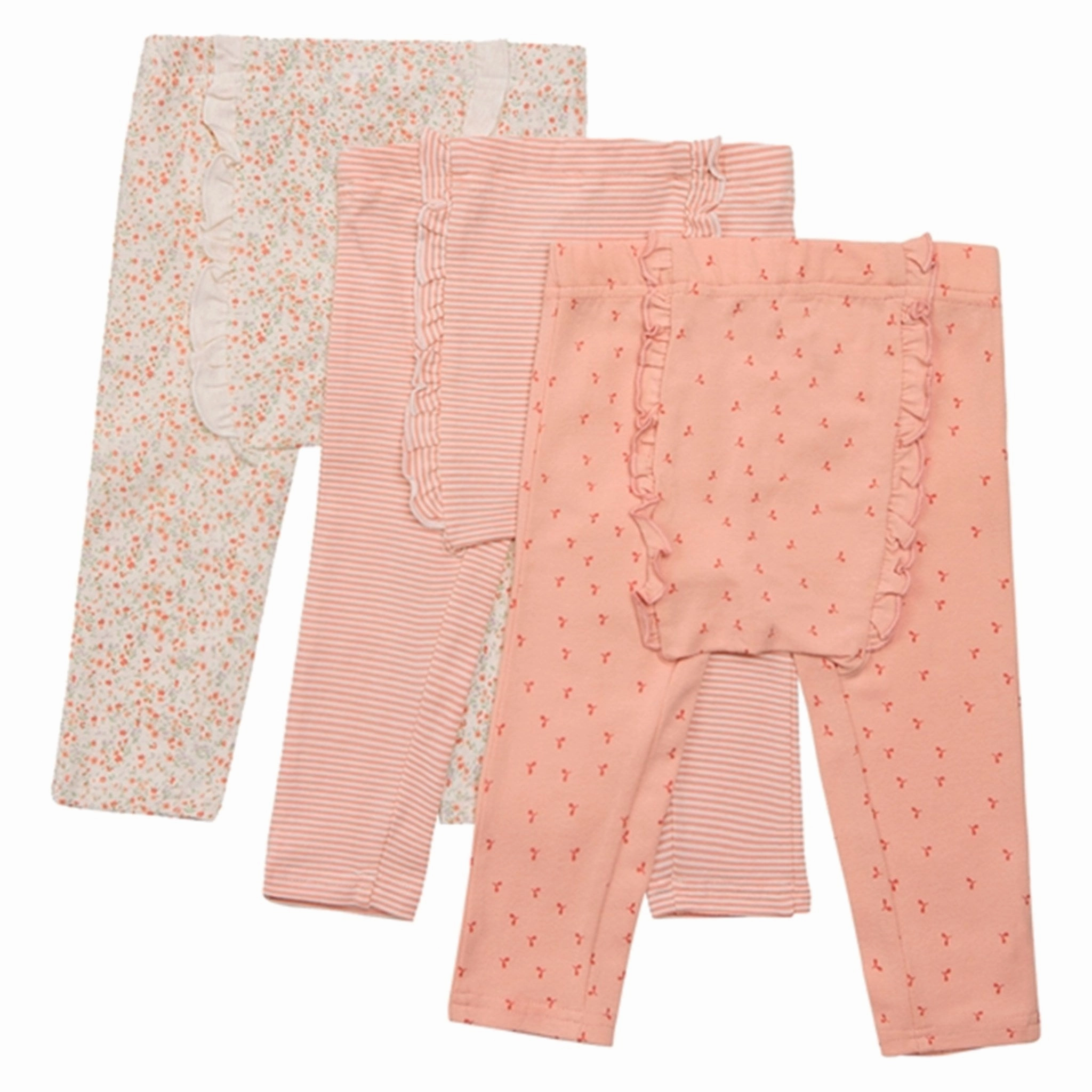 Essential Piece Hust & Claire Baby Desert Red Liva Leggings 3-Pack