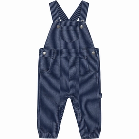 Tagless Design Light and Cozy Hust & Claire Denim Blue Baby Mads Overalls