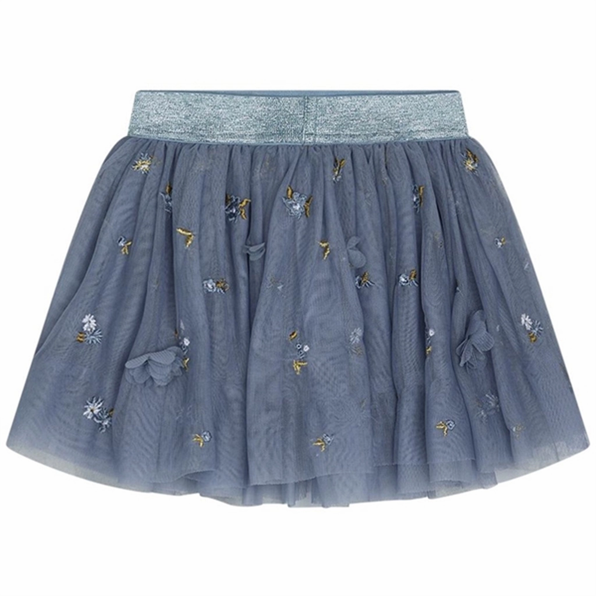 Hust & Claire Mini Blue Tint Ninna Skirt Breezy Fit Slip Resistant Waistband